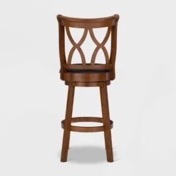 Madison Counter Height Barstool Rustic Oak - Powell Company -Baxton Studio Store GUEST 41a4b52d 90d2 4aee 90fe c30bbbee2db1