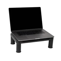 Mind Reader 2pk Small Plastic Monitor Stands Black -Baxton Studio Store GUEST 41a8df29 f438 4e04 82b1 6c79d9d3ff68