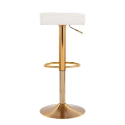 Set Of 2 Ale Contemporary Adjustable Height Barstools Steel/Velvet Gold/Cream - LumiSource 11 Set Of 2 Ale Contemporary Adjustable Height Barstools Steel/Velvet Gold/Cream - LumiSource -Baxton Studio Store GUEST 41fda0b5 bc66 4950 aea5 99b07a7be688