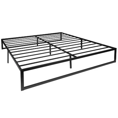 Emma And Oliver Complete Bed Set: Metal Platform Frame; Hybrid Pocket Spring Mattress In A Box And Cool Gel Memory Foam Topper 2 Emma And Oliver Complete Bed Set: Metal Platform Frame; Hybrid Pocket Spring Mattress In A Box And Cool Gel Memory Foam Topper - Image 2