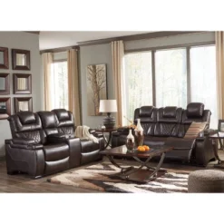Warnerton Power Recliner Loveseat With Console And Adjustable Headrest Chocolate - Signature Design By Ashley -Baxton Studio Store GUEST 4211c881 c324 4c17 a728 ad1a36d6ced3