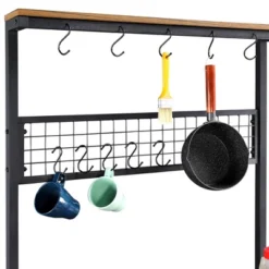 Yaheetech Kitchen Bakers Rack With 4 Storage Shelves -Baxton Studio Store GUEST 4255ef3d 3f7b 4f45 b45c c247e3ed908b