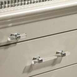 2pc Granite Nightstand And Dresser Set Pearl White - HOMES: Inside + Out -Baxton Studio Store GUEST 4347863a 7975 4e8f 901b 173f3f51813d