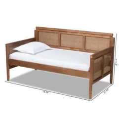 Twin Toveli Wood Daybed Ash Walnut - Baxton Studio -Baxton Studio Store GUEST 43e0c53d 7834 4ee3 9e5b f53d11fae47e