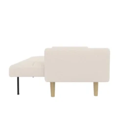 Benedict Wooden Futon Ivory - Room & Joy -Baxton Studio Store GUEST 43f27d97 4d04 47ff 9bce 64c0823d529f