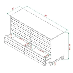 Ilya Solid Wood Modern Panel Front 6 Drawer Dresser - Saracina Home -Baxton Studio Store GUEST 444194b5 0b39 45be 9090 0d7dbeceade2