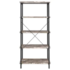 70.75" Kemper 4 Shelf Bookcase Salvaged Cabin - Coaster -Baxton Studio Store GUEST 444fd292 df19 40ee 8362 749e374f562a