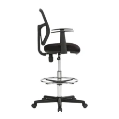 Riviera Drafting Chair - Black -Baxton Studio Store GUEST 44eba4ce 8dc5 42b4 9671 a14e65781b2d