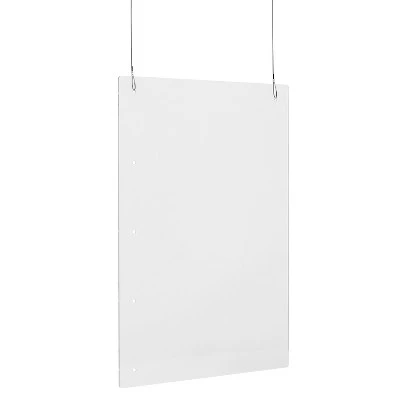 Flash Furniture Suspended Register Shield / Sneeze Guard - Mounting Or Hanging Hardware Included 5 Flash Furniture Suspended Register Shield / Sneeze Guard - Mounting Or Hanging Hardware Included - Image 5