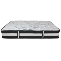 Flash Furniture 14 Inch Metal Platform Bed Frame With 12 Inch Pocket Spring Mattress In A Box And 3 Inch Cool Gel Memory Foam Topper -Baxton Studio Store GUEST 45a30682 91c7 4c4f bbb8 1dbd15364f93