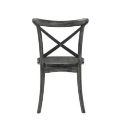 Set Of 2 20" Kendric Dining Chairs Rustic Gray - Acme Furniture -Baxton Studio Store GUEST 45ef2867 e563 426e a321 03c76be3b329