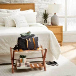 Wood & Cane Transitional Nightstand - Hearth & Hand™ With Magnolia -Baxton Studio Store GUEST 46a1cd0f 0a1e 45e6 ba36 320a27b743a3