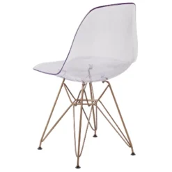 Emma And Oliver Ghost Chair With Gold Metal Base -Baxton Studio Store GUEST 46ac7d58 7659 4b5e 8e4f 4d60602518d4