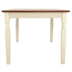 Whitesburg Rectangular Dining Room Table Wood/Brown/Cottage White - Signature Design By Ashley -Baxton Studio Store GUEST 46dd6817 4d0a 4d70 ae92 a05195fb5310