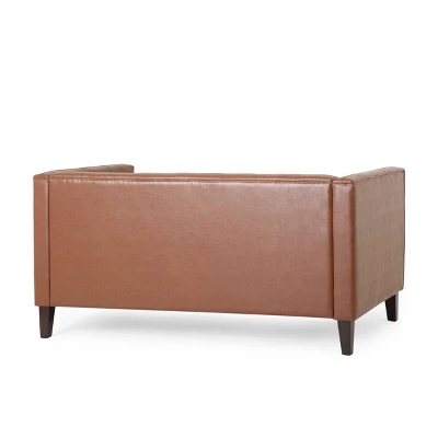 Rockney Contemporary Upholstered Tufted Loveseat - Christopher Knight Home 2 Rockney Contemporary Upholstered Tufted Loveseat - Christopher Knight Home - Image 2