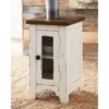 Wystfield Chair Side End Table White/Brown - Signature Design By Ashley