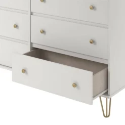 6 Drawer Finley Dresser White - Novogratz -Baxton Studio Store GUEST 47db4d74 70fc 45a6 aa76 fc193a104db3