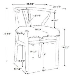 Ellis Wishbone Chair White - Linon -Baxton Studio Store GUEST 482b7bc0 82d3 4429 99b3 507a1a44203e