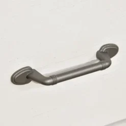 HOMCOM Wooden Farmhouse Sideboard, Storage Buffet Cabinet With 2 Large Drawers, X-Shaped Wine Rack, And Cabinets, Distressed White -Baxton Studio Store GUEST 49738b90 c332 47d5 9a7f ffdc0f5832b4