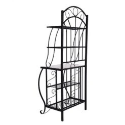 Valencia Baker Rack Storage Unit Metal/Black - Boraam Industries -Baxton Studio Store GUEST 4991175e 2ba5 4f89 8c78 372bcee0ff74
