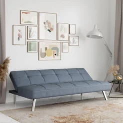 Colette Convertible Futon Sofa Bed Light Gray - Serta -Baxton Studio Store GUEST 4a478833 494c 425e 93f6 a5b29adcd7e0