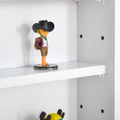 HOMCOM 5-storey Wall Shelf Display Cabinet, Shotglass Display Case W/2 Glass Doors And 4 Adjustable Shelves -Baxton Studio Store GUEST 4a97ebc6 3e27 4eb7 b568 be43d56ea8fb