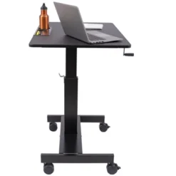 Stand Up Desk Store Crank Adjustable Height Single Column Rolling Mobile Standing Desk 5 Stand Up Desk Store Crank Adjustable Height Single Column Rolling Mobile Standing Desk -Baxton Studio Store GUEST 4ade93b2 25bc 4c92 9d25 fe2c6d2b6a88