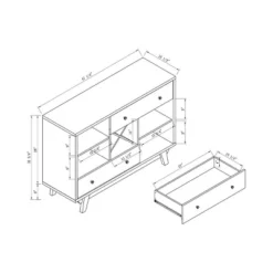 Abrama 2 Drawer Buffet White Oak/Distressed Gray - HOMES: Inside + Out -Baxton Studio Store GUEST 4b349b13 0d39 4b4d acc4 6d719240e7cd