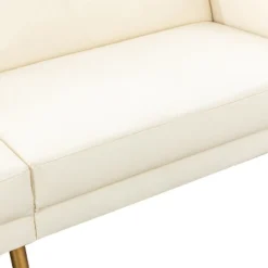 Lanna 76"Wide Vegan Leather Modern Style Convertible Futon Sofa Bed For Living Room Guest Bedroom | ARTFUL LIVING DESIGN -Baxton Studio Store GUEST 4b88fbc9 e903 403c b69d d70407a5deba