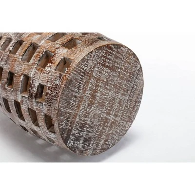 26" Hampton Side Table Weathered Walnut - Boraam 2 26" Hampton Side Table Weathered Walnut - Boraam - Image 2