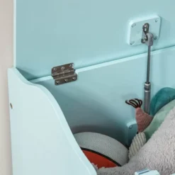 Qaba Kids Toy Chest Wooden Toy Storage Box Organizer Chest With Magnetic Hinge, Large Chest Space, & Groove Handle -Baxton Studio Store GUEST 4e999980 c4d2 4de6 9544 2649f506466d