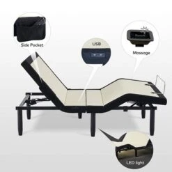 Applied Sleep Pro Adjustable Bed Frame With Zero Gravity And Anti Snore Positions, Massage Mode, And Wireless Remote With App Control, Queen -Baxton Studio Store GUEST 4f745a0f 5ba4 4b0d b538 a392414e7c84