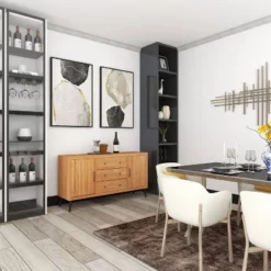 Modern Wood Sideboard Buffet Light Brown - Olivia & May -Baxton Studio Store GUEST 4f75dbfe 1453 4951 8061 04a4bcbb31b6