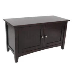 Shaker Cottage Storage Cabinet Bench Espresso - Alaterre Furniture -Baxton Studio Store GUEST 4face95e aa12 4e6b a2d2 5e146387300f