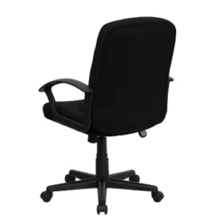 Emma And Oliver Mid-Back Fabric Executive Swivel Office Chair With Nylon Arms -Baxton Studio Store GUEST 507f288d e363 47c7 94e0 2a5898d8802f