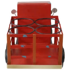 Sunnydaze Decor Sunnydaze Rustic Truck Metal Wine Rack - Red -Baxton Studio Store GUEST 50ece332 9512 4a14 a816 41cf48345ab1