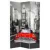 6 Ft. Tall New York City Taxi Double Sided Room Divider - Oriental Furniture