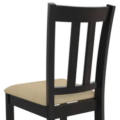 5pc Amber Traditional Height Dining Set Black/Beige - Dorel Living -Baxton Studio Store GUEST 5226a787 420a 49be a9b0 19d1e47bef89