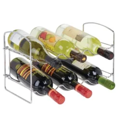 MDesign Collapsible Metal Water Bottle, Wine Rack Holder -Baxton Studio Store GUEST 535d74a1 74e3 4bb8 8b1d fc2d8d011ee2