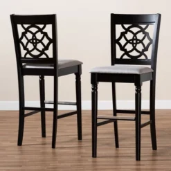 Set Of 2 Alexandra Barstool - Baxton Studio -Baxton Studio Store GUEST 545290a3 6c96 4ccc 99f8 b3d8b986024e