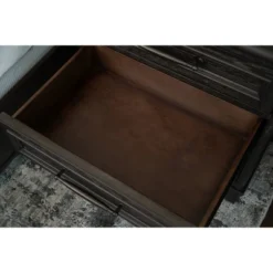 Cindi Sleigh 3 Drawer Nightstand Dark Gray - Abbyson Living -Baxton Studio Store GUEST 548df258 8ada 4399 b277 20ee28f609bb