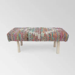 Laveta Boho Rectangular Bench - Christopher Knight Home -Baxton Studio Store GUEST 5496961f e212 4b50 b539 63a236a40e34