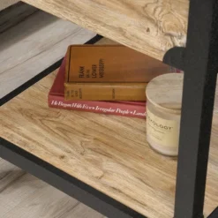 Steel River Side Table Distressed Brown - Sauder -Baxton Studio Store GUEST 55b85c0f 2e77 46fd 8229 6454b29b3960