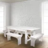 Flash Furniture HERCULES Series 40" X 12" Solid Pine Folding Farm Bench