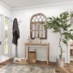 Large Farmhouse Wood Console Table Brown - Olivia & May 25 Large Farmhouse Wood Console Table Brown - Olivia & May -Baxton Studio Store GUEST 568d76ea 7db5 45d5 8e0a 5dbdf5b8723c