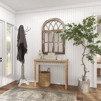 Large Farmhouse Wood Console Table Brown - Olivia & May 13 Large Farmhouse Wood Console Table Brown - Olivia & May - Image 13