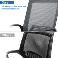 Yaheetech Adjustable Mid-Back Office Chair Computer Chair With Wheels -Baxton Studio Store GUEST 56d12895 0863 4db2 a940 d6fb0792436e
