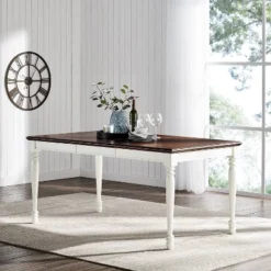 4pc Shelby Dining Set Distressed White - Crosley -Baxton Studio Store GUEST 580ac61f fe02 46fc b5a5 13826315214b