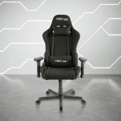 Fabric Ergonomic High Back Racer Style Video Gaming Chair Black - Techni Sport -Baxton Studio Store GUEST 58a5ea8b 6818 4085 9afe 87d00b42af9b
