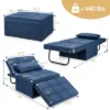 Costway 4 In 1 Multi-Function Sofa Bed Convertible Sleeper Folding Ottoman